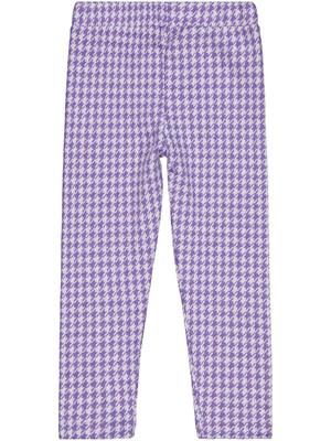 Civil Girls Kazayağı Desen 6-9 Yaş Tayt - Lila 6-7 Yaş