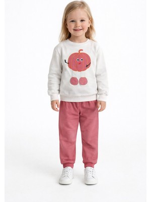 MB Kids Kabak Nakışlı Kız Erkek Çocuk Eşofman Takım