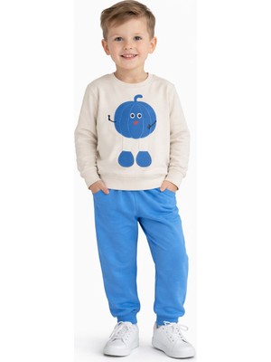 MB Kids Kabak Nakışlı Kız Erkek Çocuk Eşofman Takım