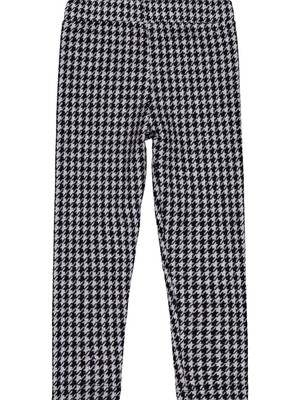 Civil Girls Kazayağı Desen 6-9 Yaş Tayt - Siyah 8-9 Yaş