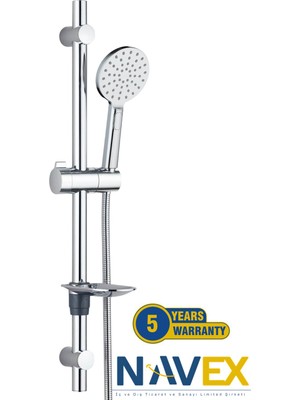 Drom Navex Spa Krom Sürgülü Duş Seti 5 Yıl Garantili