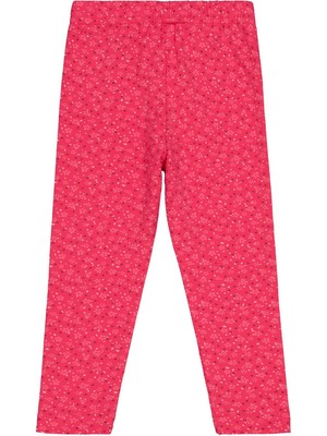 Civil Girls Çıtır Çiçek Baskılı 2-5 Yaş Tayt - Fusya 3-4 Yaş