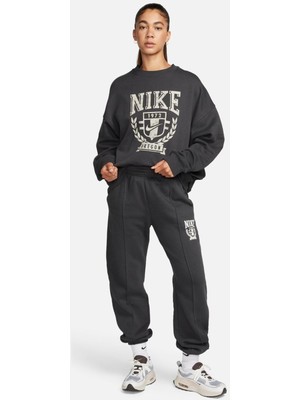 Nike Kadın Gri Bol Kesim Şardonlu Eşofman Altı - FZ0229-060