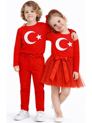 Mavimoure 23 Nisan 29 Ekim Kız ve Erkek Çocuk Uzun Kol Takım