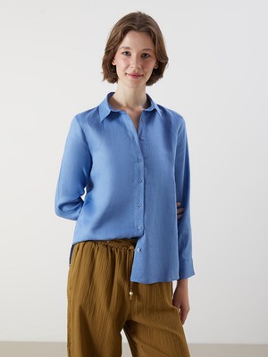 Lc Waikiki Yeni Sezon %100 Keten Kadın Gömlek