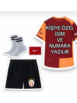 Candy Cup G'a'l'a't'a's'aray Yeni Sezon 2025/2026 Çocuk Forması 4 Lü Set Kişiye Özel Isim ve Numara