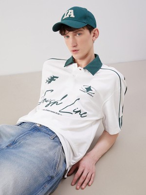 Lc Waikiki Yeni Sezon Polo Yaka Baskılı Erkek Tişört