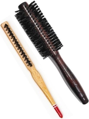 Katre46 408 ve 690 Profesyonel Yanmaz Set Topuz Saç Fırçası-2'li