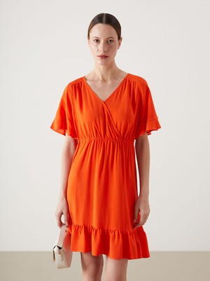 Lc Waikiki Yeni Sezon Kruvaze Yaka Elbise