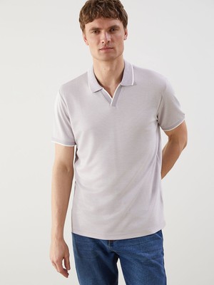 Lc Waikiki Yeni Sezon Polo Yaka Merserize Görünümlü Erkek Tişört