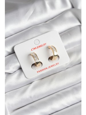 Bsre Gold Renk Kadın Küpe (14K)