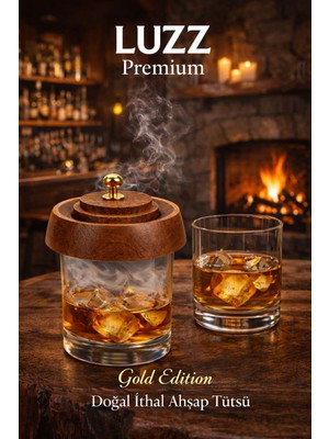Luzz Group Gold Edıtıon Viski & Kokteyl Ithal Ahşap Tütsülük