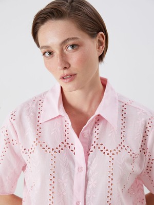 Lc Waikiki Yeni Sezon Ajurlu Brode Kadın Gömlek