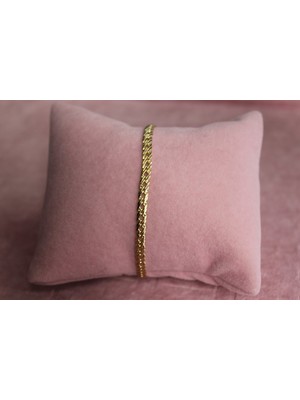 Nuit Kadın Çelik Bileklik Kararmaz 14K Altın Kaplama