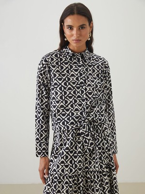 Lc Waikiki Yeni Sezon Desenli Kadın Gömlek