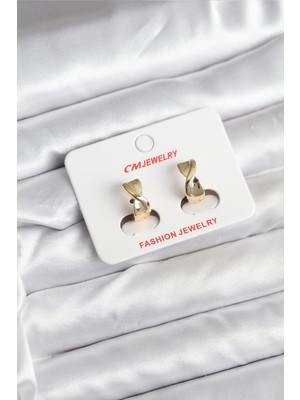 Bsre Gold Renk Kadın Küpe (14K)