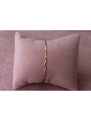 Nuit Kılçık Çelik Bileklik Kararmaz 14K Altın Kaplama