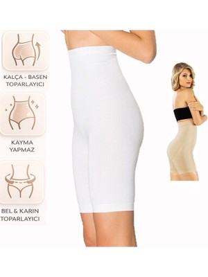 Bipamuk Kadın Yüksek Bel Toparlayıcı Korse Şort 1 Beden Ince Gösterir