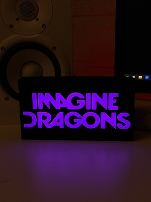 Masa Lambası - Imagine Dragons Adaptörlü Dekoratif & Hediyelik Lamba