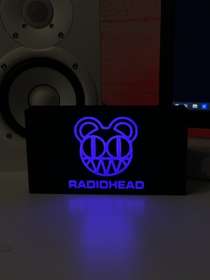 Masa Lambası - Radiohead Adaptörlü Dekoratif & Hediyelik Lamba