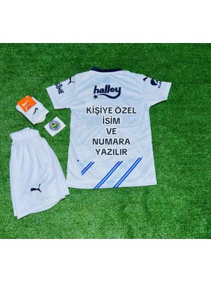 Candy Cup 2026/ Fener'bâhçê\\ Kişiye Özel Çubuklu Yeni Sezon Çocuk Futbol Forması 4lü Set