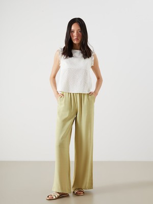 Lc Waikiki Yeni Sezon Beli Lastikli Geniş Paça Kadın Pantolon