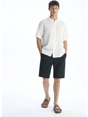 Lc Waikiki Yeni Sezon Standart Kalıp Keten Görünümlü Erkek Şort