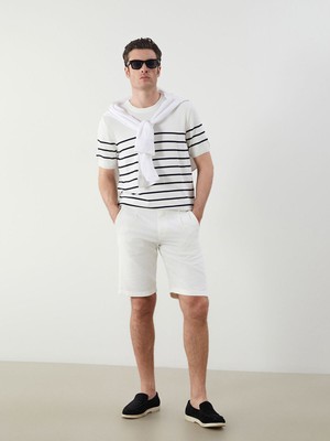 Lc Waikiki Yeni Sezon Standart Kalıp Keten Görünümlü Erkek Şort