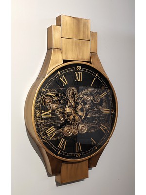 Stumbanng Özel Tasarım Metal Çarklı Duvar Saati