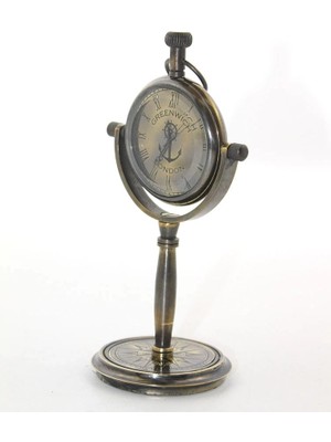 Argesco Mühendislik Masa Üstü Pirinç Saat 15881