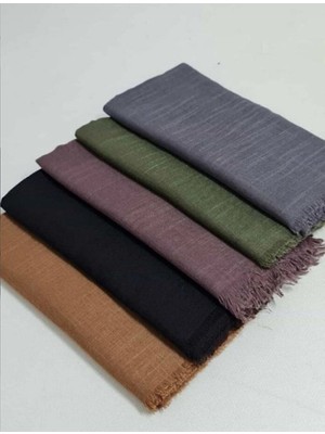 Bilmar  Düz Flamli Eşarp 100 x 100 cm x 5 Adet