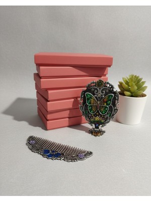 Meya Design Dekoratif Taşlı Saç Tarağı – Zarif Tasarım