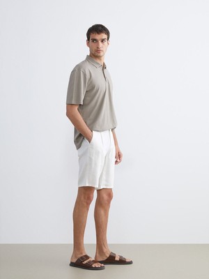 Lc Waikiki Yeni Sezon Standart Kalıp Keten Karışımlı Erkek Şort