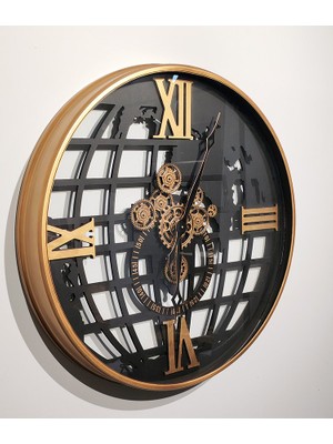 Stumbanng Özel Tasarım Metal Çarklı Duvar Saati