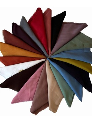 Bilmar  Düz Flamli Eşarp 100 x 100 cm x 10 Adet