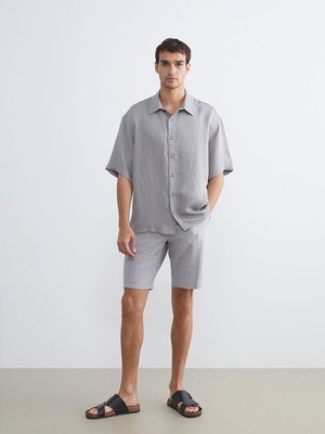 Lc Waikiki Yeni Sezon Standart Kalıp Keten Karışımlı Erkek Şort