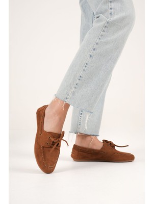 Mevese Bian Kadın Taba Günlük Süet Ayakkabı