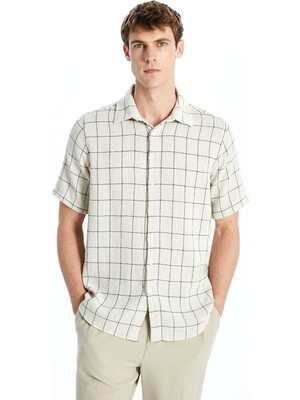 Lc Waikiki Yeni Sezon Regular Fit Kısa Kollu Ekose Erkek Gömlek