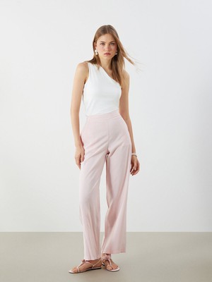 Lc Waikiki Yeni Sezon Beli Lastikli Geniş Paça Kadın Pantolon