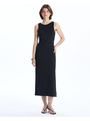 Lc Waikiki Yeni Sezon Bisiklet Yaka Krep Elbise