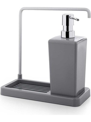 Primanova Mutfak Sıvı Sabunluk, 420 Ml, 21 x 10 x 20 Cm, Gri