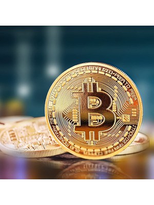 Go İthalat Bitcoin Madeni Hatıra Parası Madeni Bitcoin Hediye Sikke Para (5440)