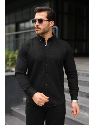 Erkek Uzun Kollu Süet Gömlek