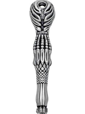 Katre46 Gümüş Girdap Desenli Tesbih Imamesi