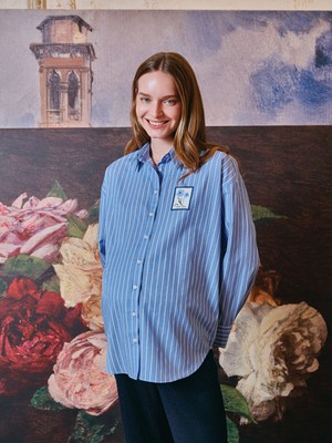 Lc Waikiki Yeni Sezon Çiçekli Oversize Poplin Kadın Gömlek