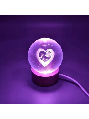 Katre46 I Love You Tasarım Işıklı Küre