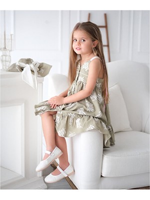 ministok Clara Askılı ve Şapkalı Kız Çocuk Elbise