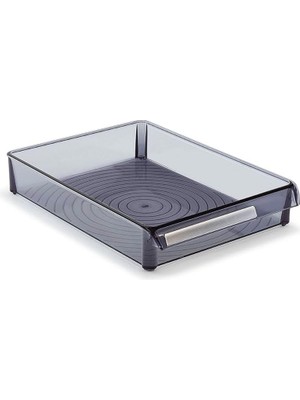 VENTO STORE Primanova M-E27-50-25 Düzenleyici Raf, Şeffaf Siyah