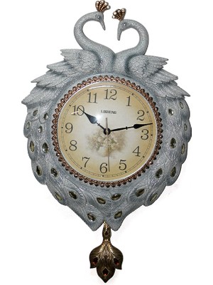 Katre46 Duvara Asmalı Tavuskuşu Saat