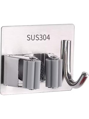Sunup SN-26354 Kancalı Duvara Monte Süpürge-Paspas Tutucu
